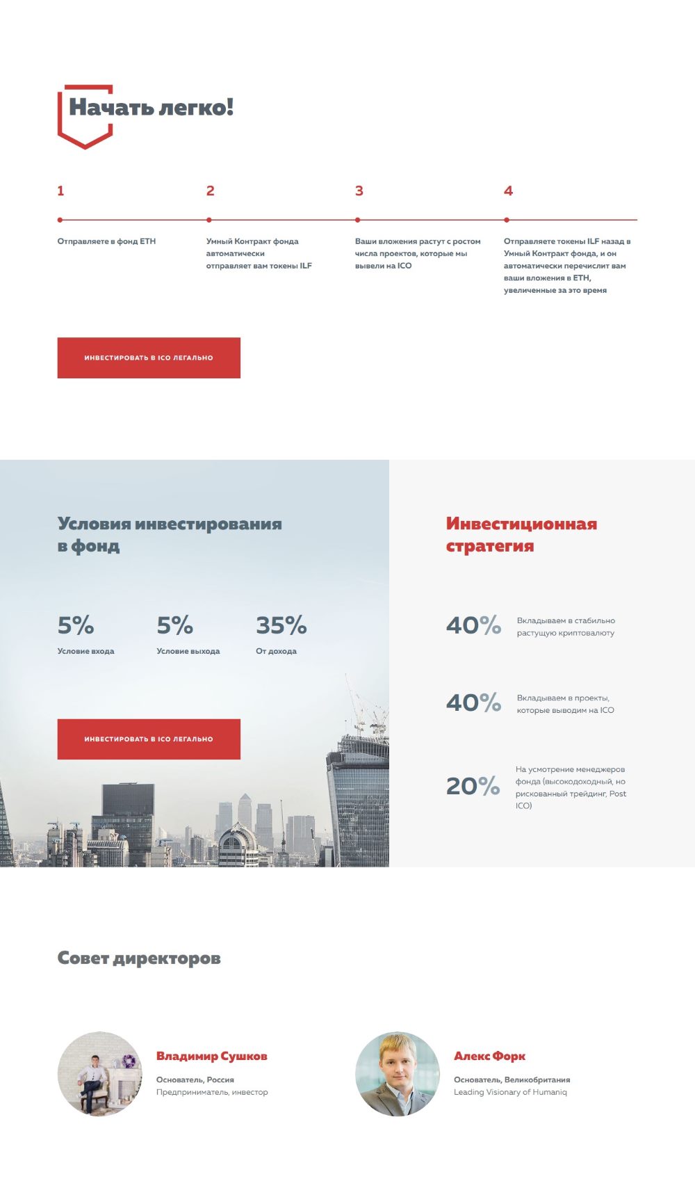 Стоимость Сайта Лендинга Инвестирование в Криптовалюту и ICO