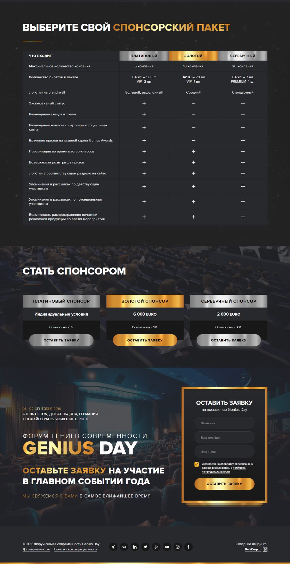 Цена Landing Page Тренинг Личностного Роста