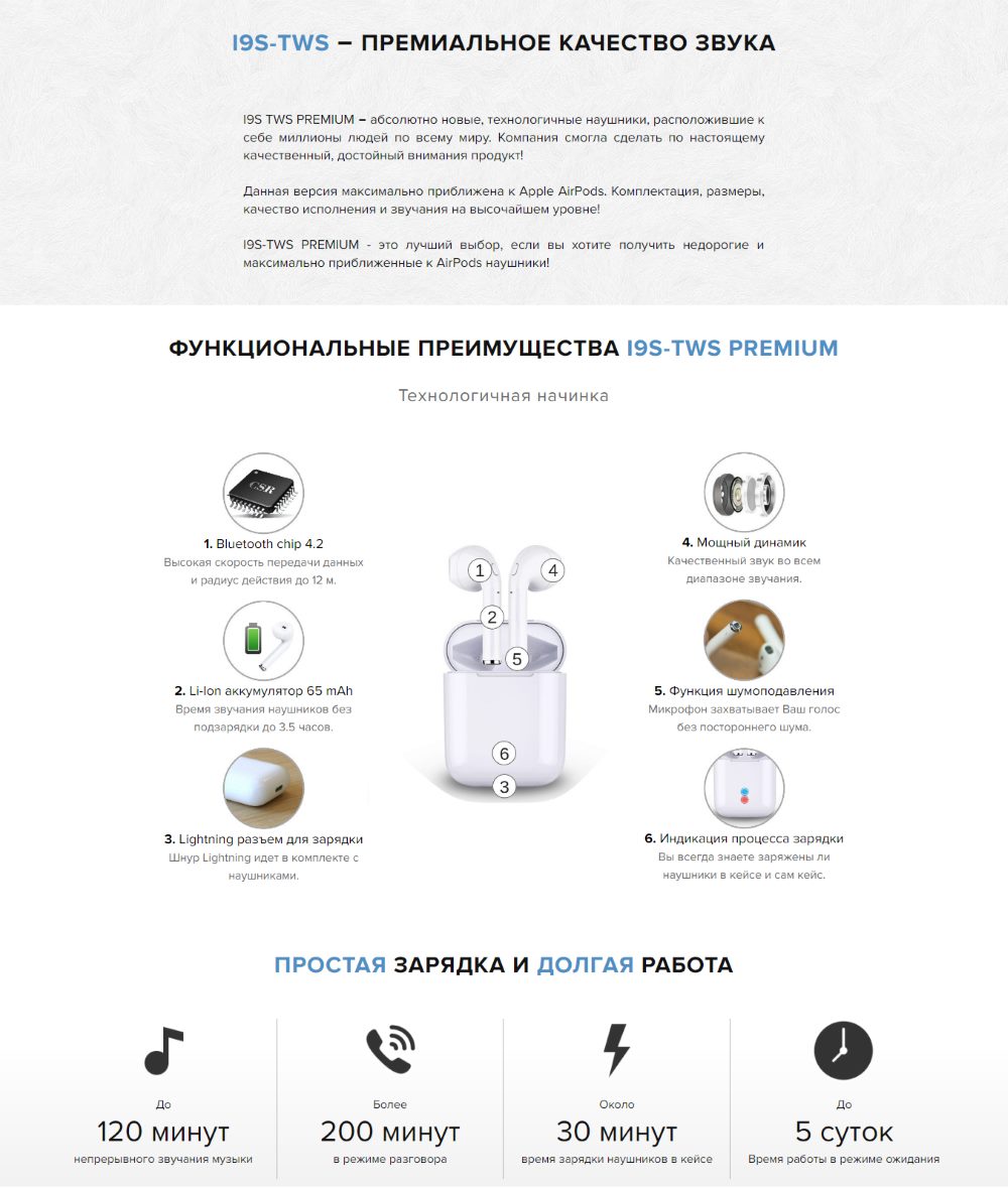 Стоимость Сайта Лендинга Беспроводные Наушники