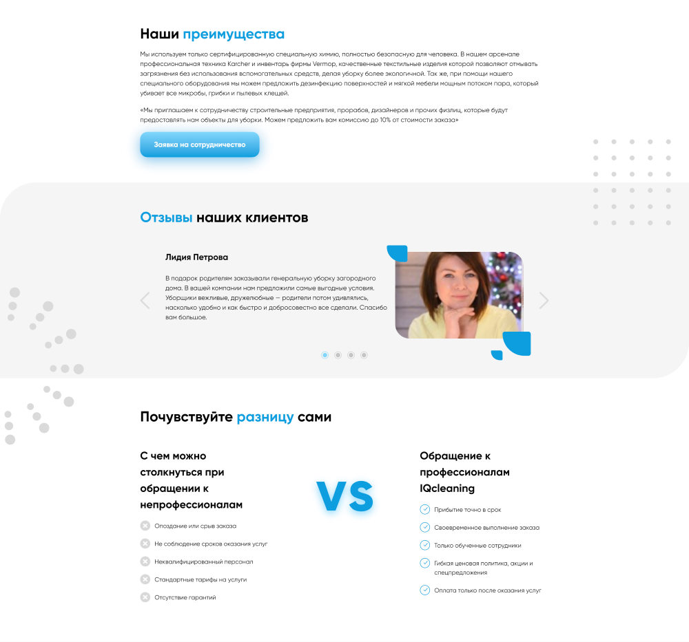 Купить Лендинг Пейдж Уборка Квартир и Домов