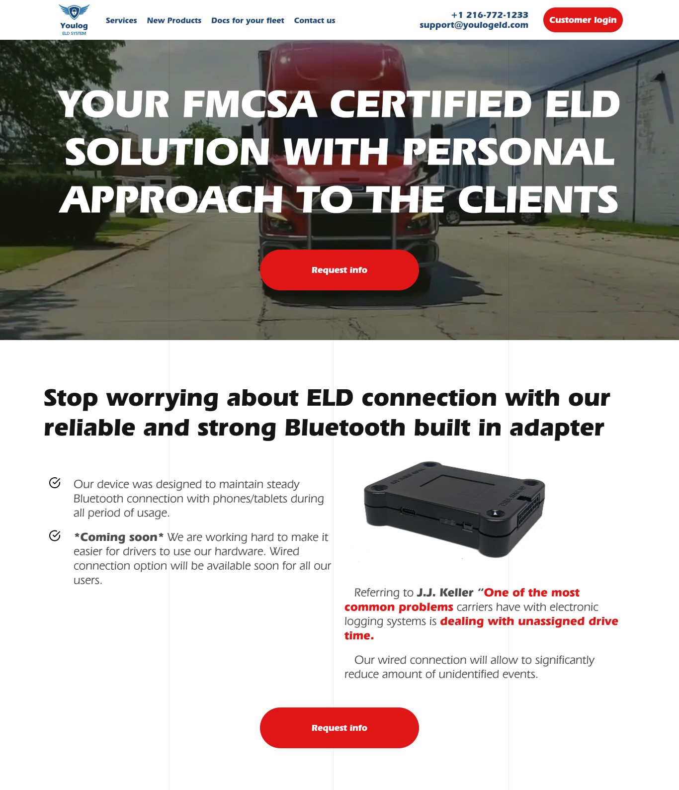 Купить Готовый Лендинг ELD Устройство Одобренное FMCSA