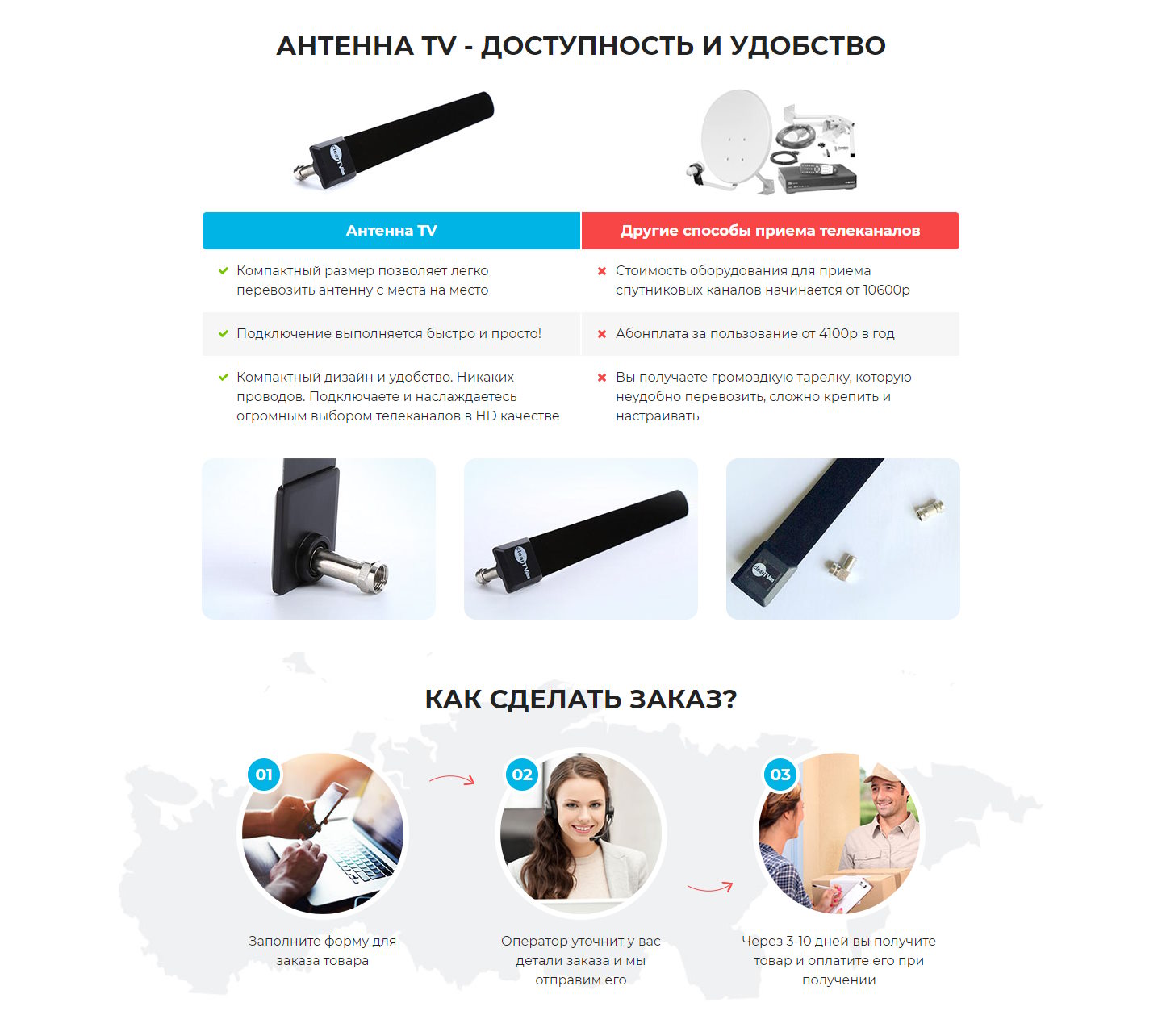 Купить Лендинг Пейдж Уникальная Цифровая Антенна