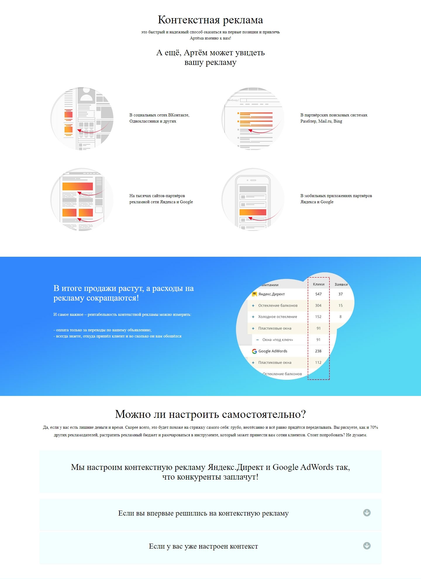 Купить Лендинг Пейдж Настройка Контекстной Рекламы
