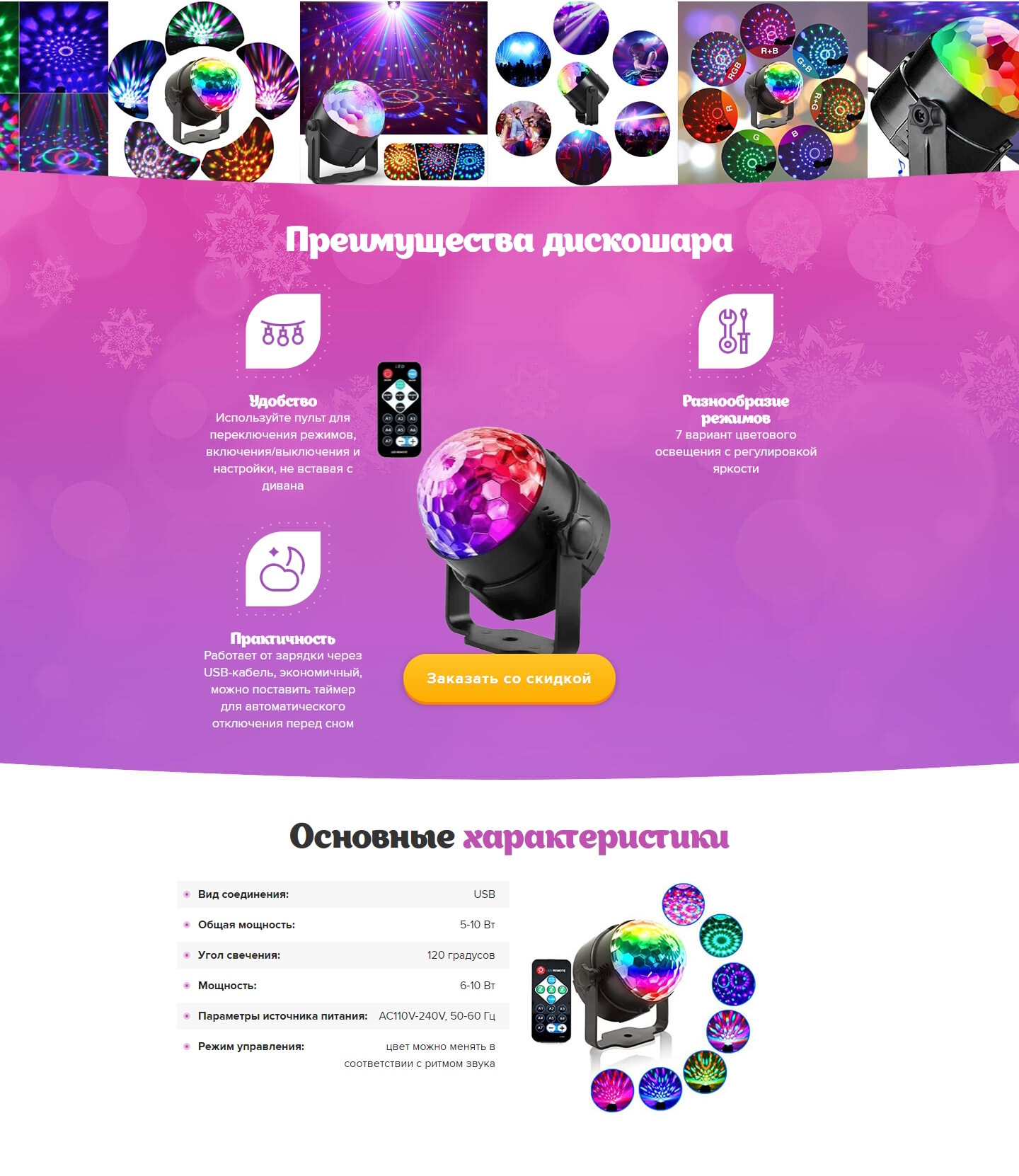Стоимость Сайта Лендинга Вращающийся Дискошар