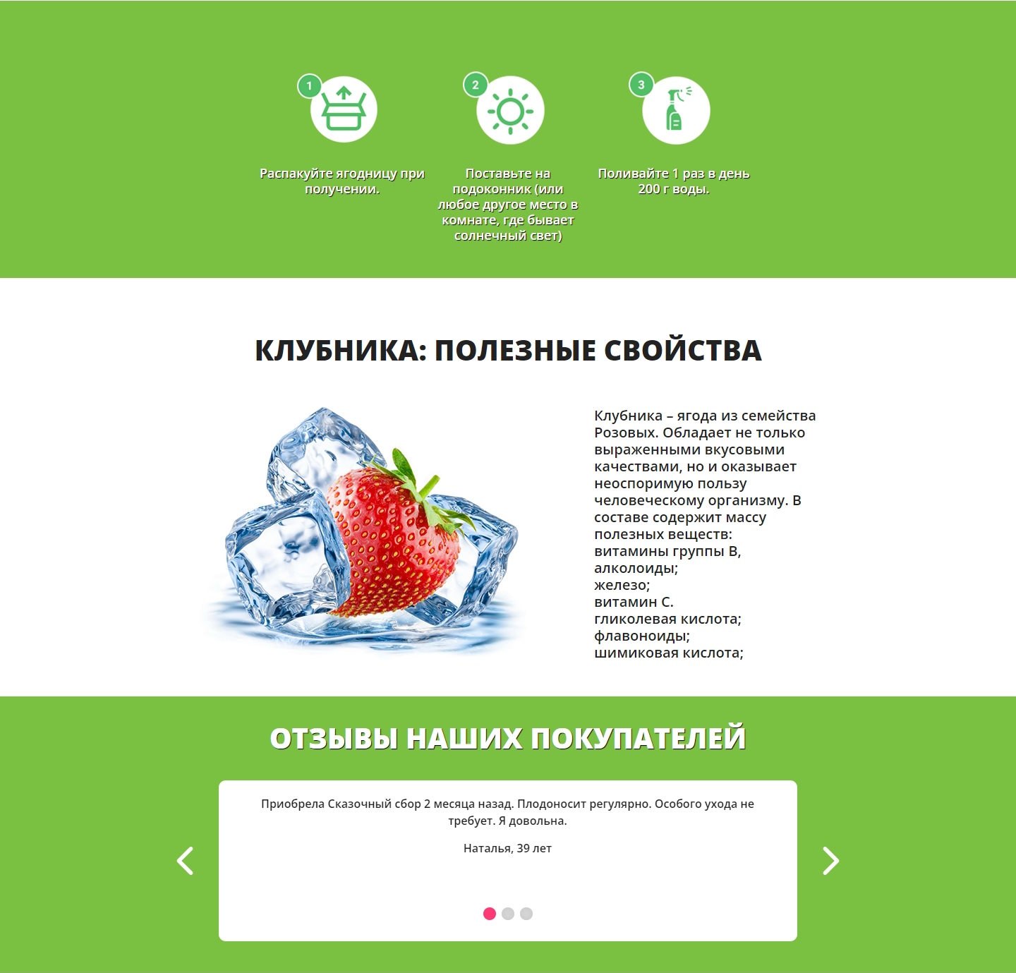 Стоимость Сайта Лендинга Чудо-Ягодница Сказочный Сбор