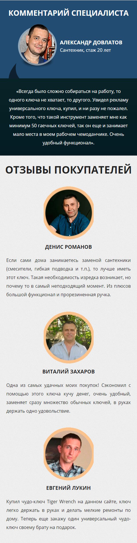 Купить Лендинг Пейдж Универсальный Ключ Tiger Wrench