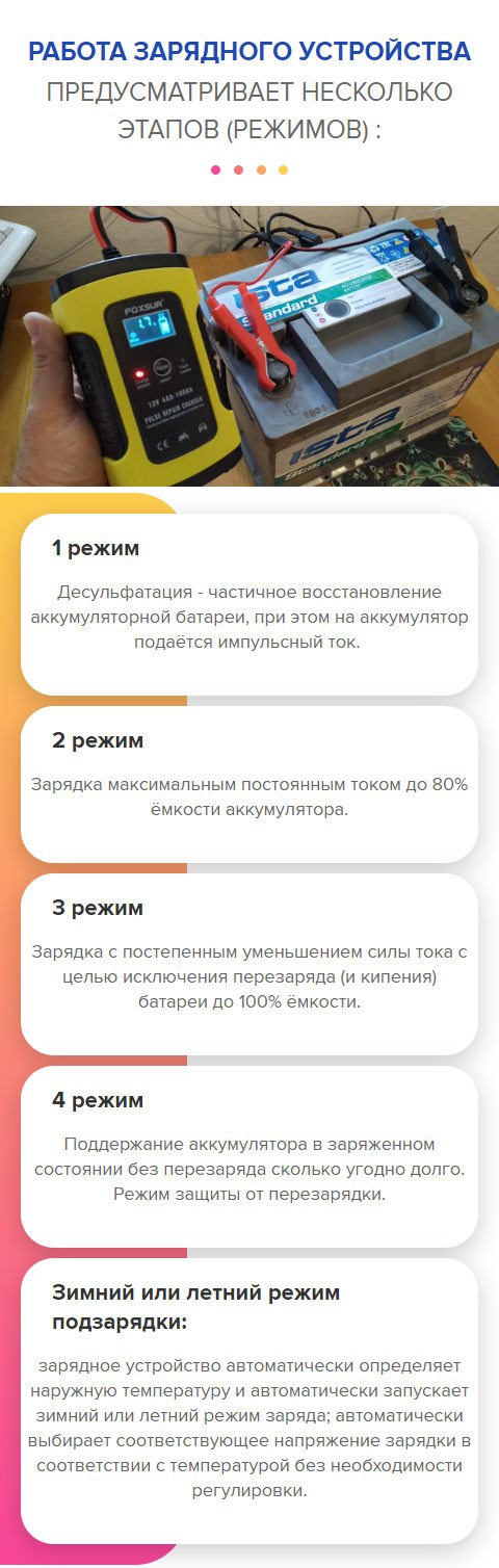Стоимость Сайта Лендинга Зарядное Устройство для Аккумулятора Авто